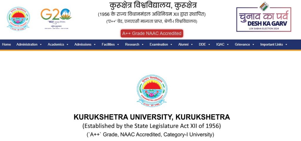 Kurukshetra University, Kurukshetra