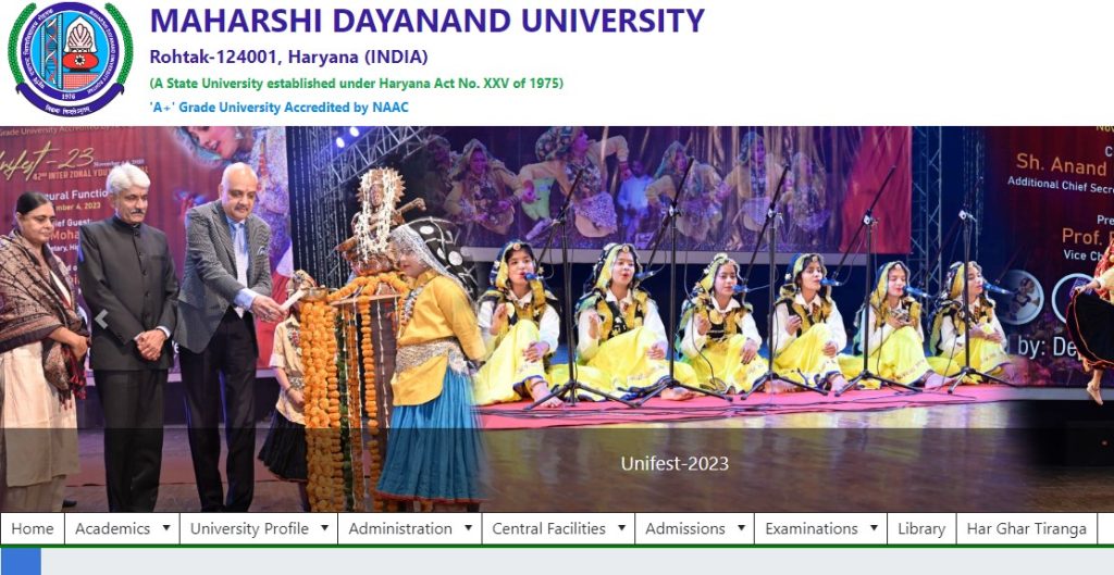 Maharshi Dayanand University, Rohtak