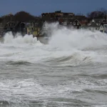 Coastal Flood Advisory neighborhood due to high tide and storm surge.