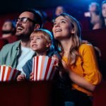 Child enjoying animated movie on Moviekids streaming platform