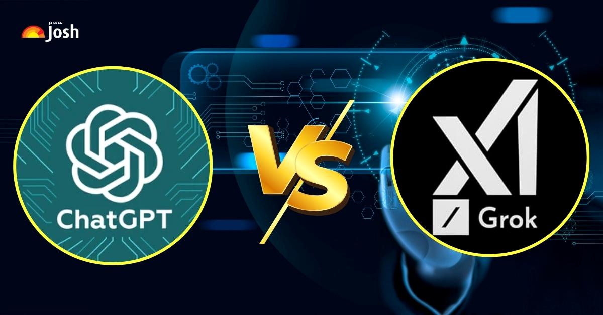 Grok vs ChatGPT AI chatbot comparison chart 2025