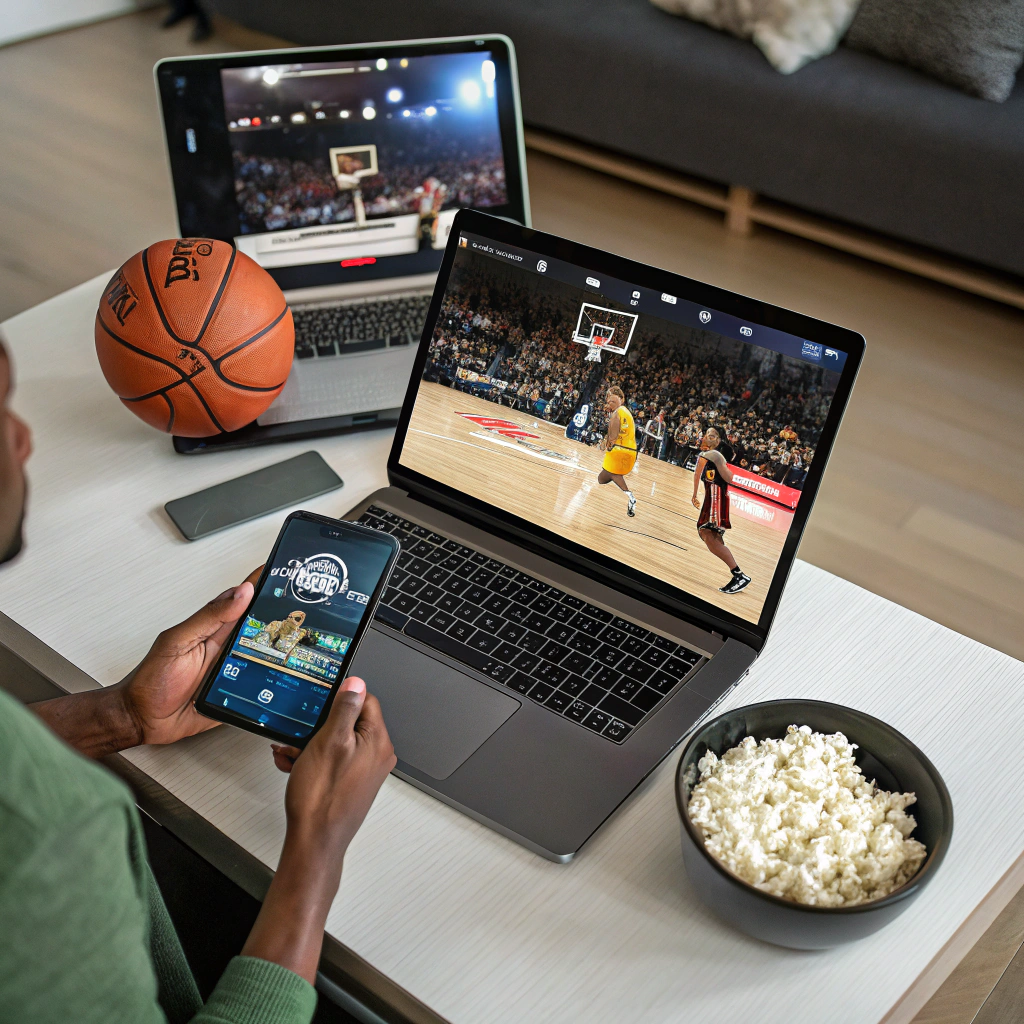 NBABite lets fans stream live NBA games online for free, accessible on laptops, smartphones, and tablets.